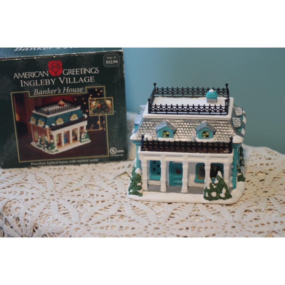 American Greetings Ingleby Village Bankers House Porcelain House
